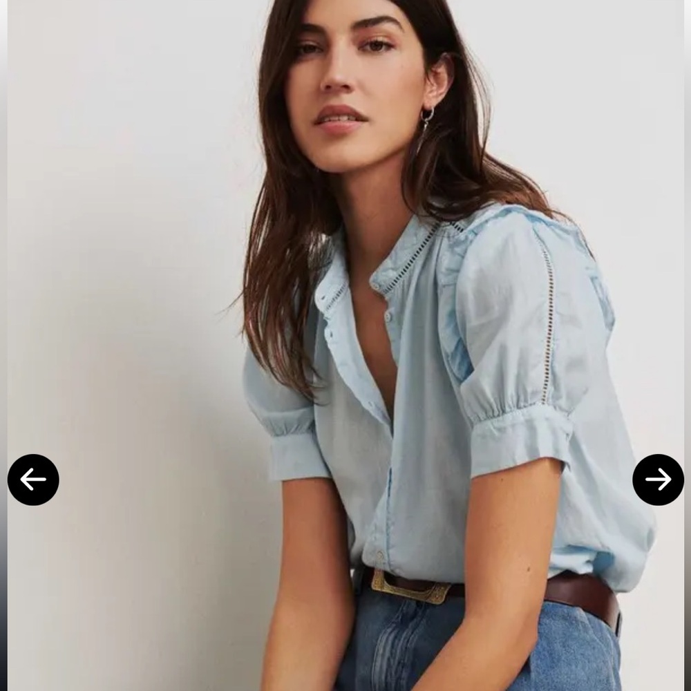 ba&sh Sky Blue Blouse